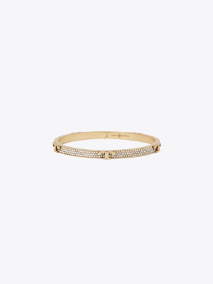 Serif-t Pavé Hinged Bracelet