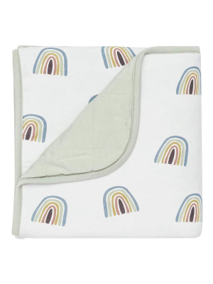 Baby Blanket In Aloe Rainbow
