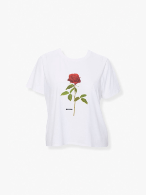 Plus Size Organic Cotton Rose Tee