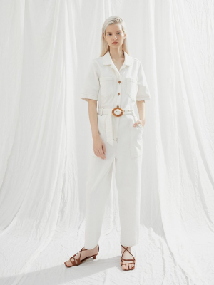 Arlo Jumpsuit White