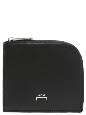 A-cold-wall* Logo Print Zipped Wallet