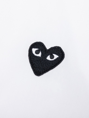 Comme Des Garcons Play Black Heart Button Down - White