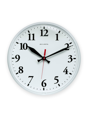 Acurite 12.5" Outdoor Wall Clock White