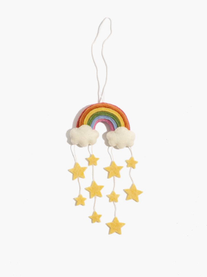 Craftspring Felt Twinkle Star Rainbow Ornament