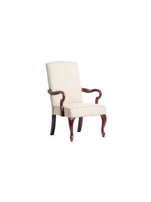 Derby Beige Gooseneck Arm Chair - Comfort Pointe