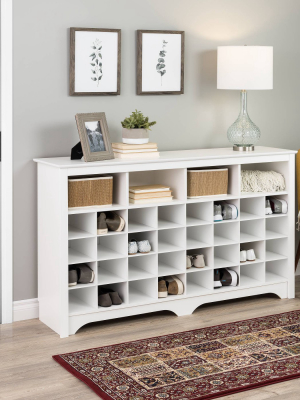 60" Entryway Shoe Cubby Console - Prepac