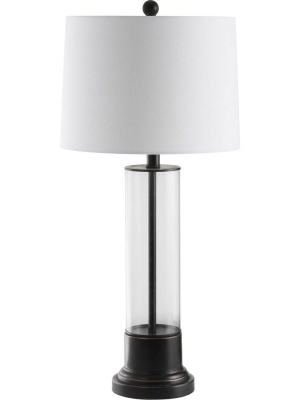 Jaxon Table Lamp Black/clear (set Of 2)