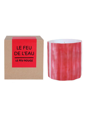 Le Feu De L'eau Candle: Rouge