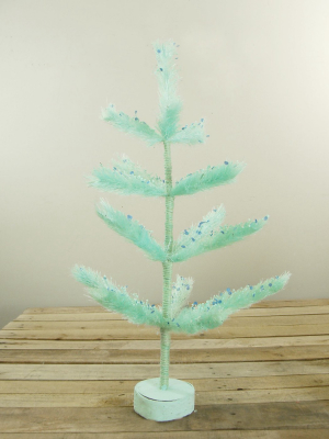 Northlight 2' Unlit Artificial Easter Tree Pastel Green Sisal Pine