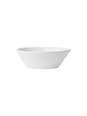 Vietri Viva Fresh Small Oval Bowl - White