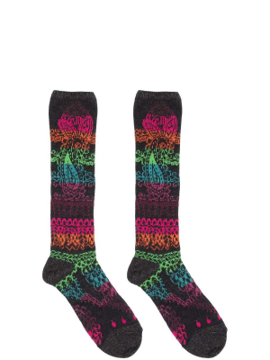 89 Yarns Rainbow Henna Socks
