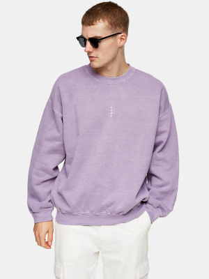 Lilac Vertical Rome Sweatshirt