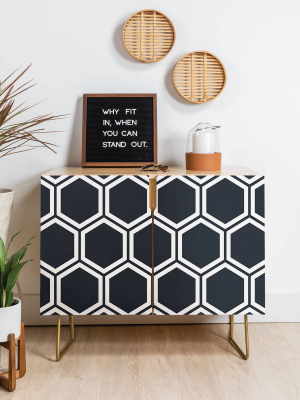 The Old Art Studio Hexagon Credenza - Deny Designs