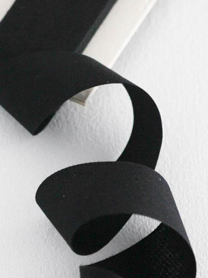 Tight Weave Cotton Ribbon - Black