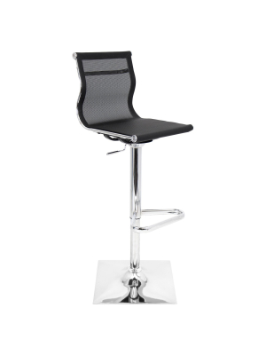 Mirage 33.25" Barstool Metal/black - Lumisource