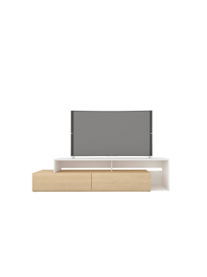 72" Tonik Tv Stand Natural White - Nexera