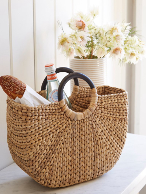 Large Demilune Basket Tote