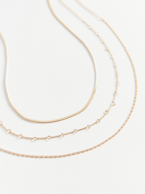 Delicate Chain Necklace Set