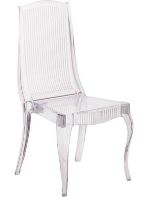 Flash Elegance Ghost Stacking Chair Crystal Ice - Riverstone Furniture Collection