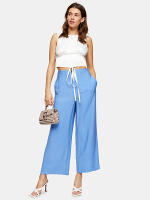 Blue Stitch Wide Leg Pants