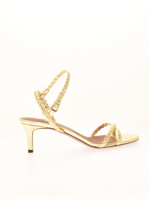 L'autre Chose Braided Ankle Strap Sandals