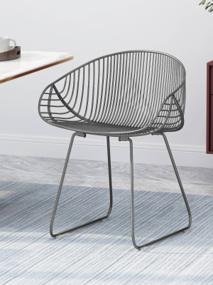 Lynton Modern Glam Iron Dining Chair - Christopher Knight Home