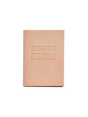 Mini United States Constitution Natural Vachetta Leather