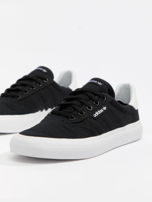 Adidas Originals 3mc Vulc Sneakers In Black And White