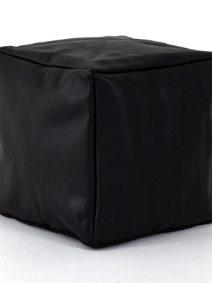 Sandro Leather Black Pouf