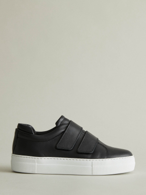 Lalibela Velcro-strap Leather Sneaker