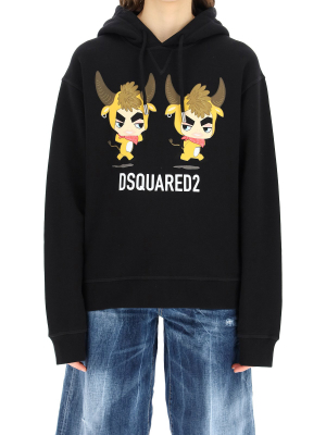 Dsquared2 Logo Graphic Print Hoodie