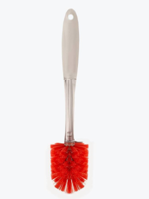 Bright Box Bottle & Glass Brush - Red