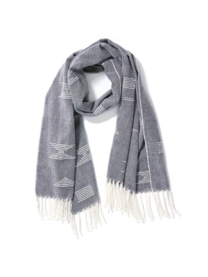 Shapes Scarf - Blue