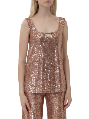 L'autre Chose Sequined Tank Top