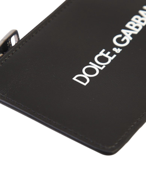 Dolce & Gabbana Logo Print Zipped Cardholder