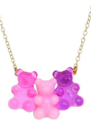 Citrus Gummy Bear Necklace (bubblegum)
