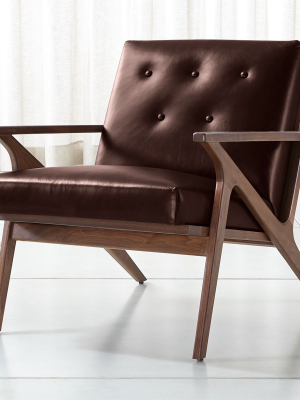 Cavett Leather Tufted Chair