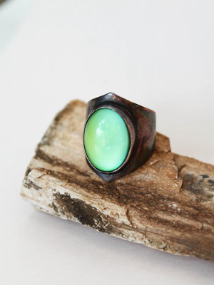 Mood Ring: Patina Silver