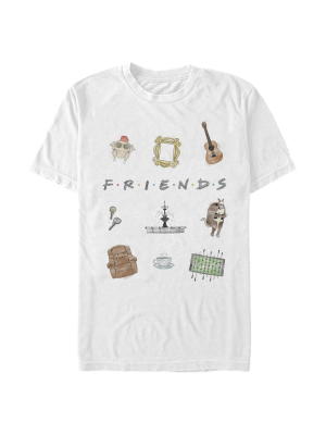 Men's Friends Series Icon Cartoons T-shirt