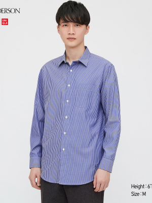 Men Easy Care Striped Long-sleeve Shirt (jw Anderson)