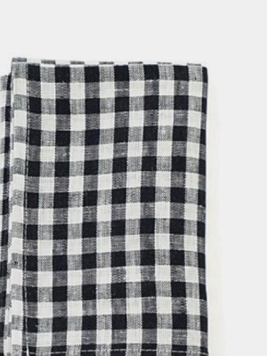 Navy Check Kitchen Cloth