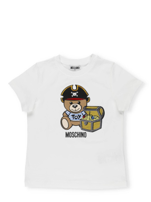 Moschino Kids Pirate Teddy Bear Printed T-shirt