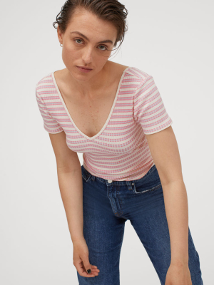 Ribbed T-shirt