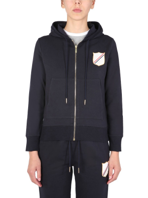 Thom Browne Patch Detail Zipped Hoodie