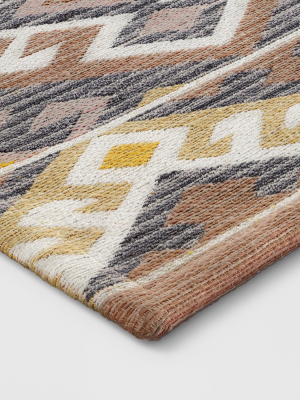 Pink/orange/yellow Geometric Woven Area Rug - Opalhouse™