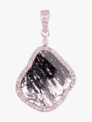 Diamond Slice Pendant Necklace