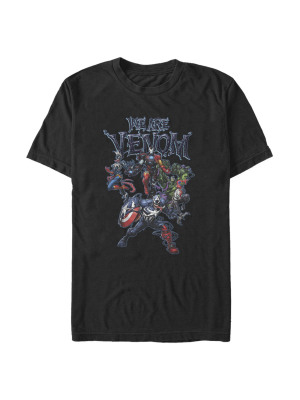 Men's Marvel We Are Venom Character Menagerie T-shirt