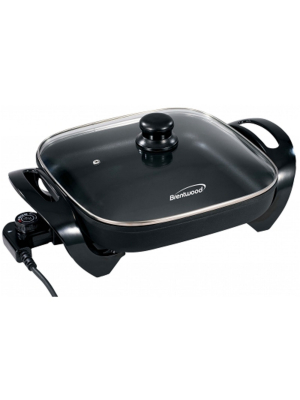 Brentwood 12 In. Electric Skillet With Glass Lid