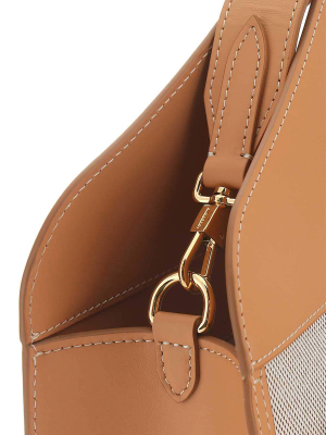 Burberry Two-tone Medium Pocket Tote Bag