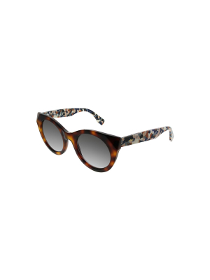 Fendi Ff 0203 8mv Womens Cat-eye Sunglasses Havana Multi 50mm